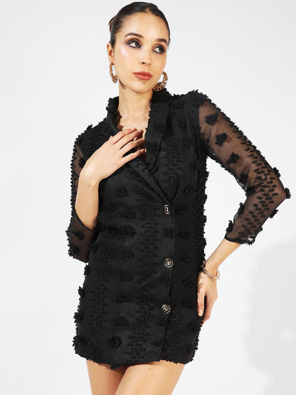 Single-Breasted Blazer Dress