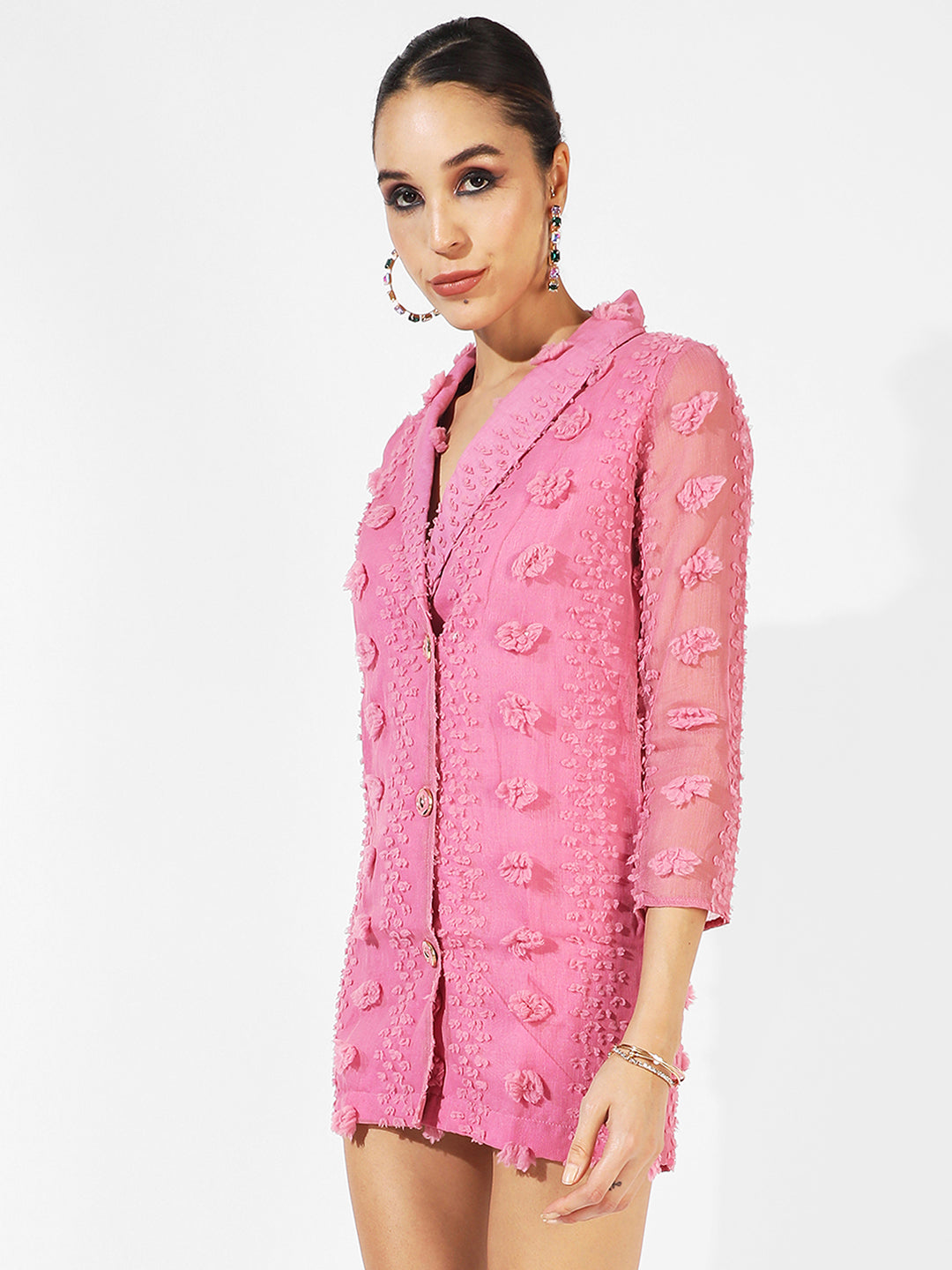 Single-Breasted Blazer Dress