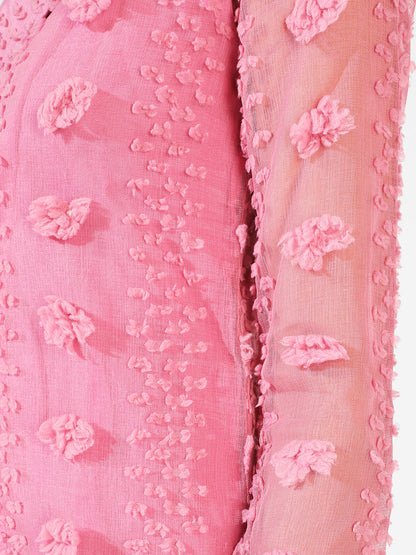 Pink Single-Breasted Blazer Dress