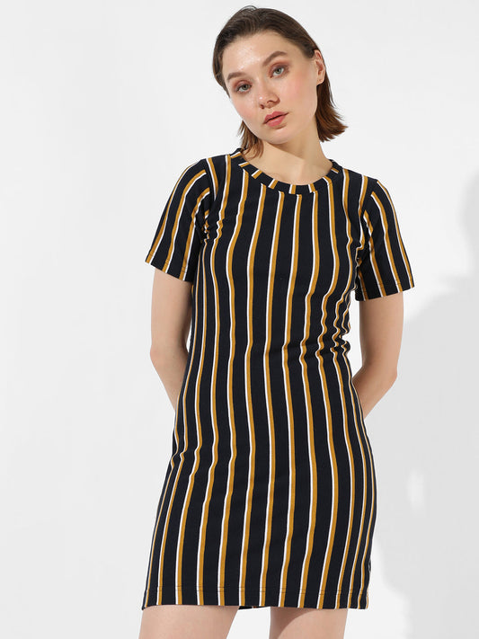 Multicolor Striped Dress