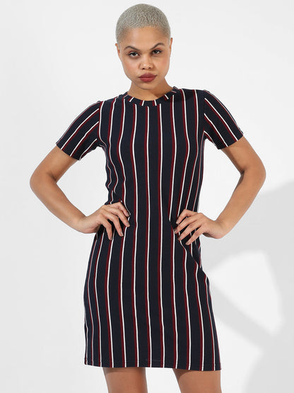 Halo Striped Mini Dress