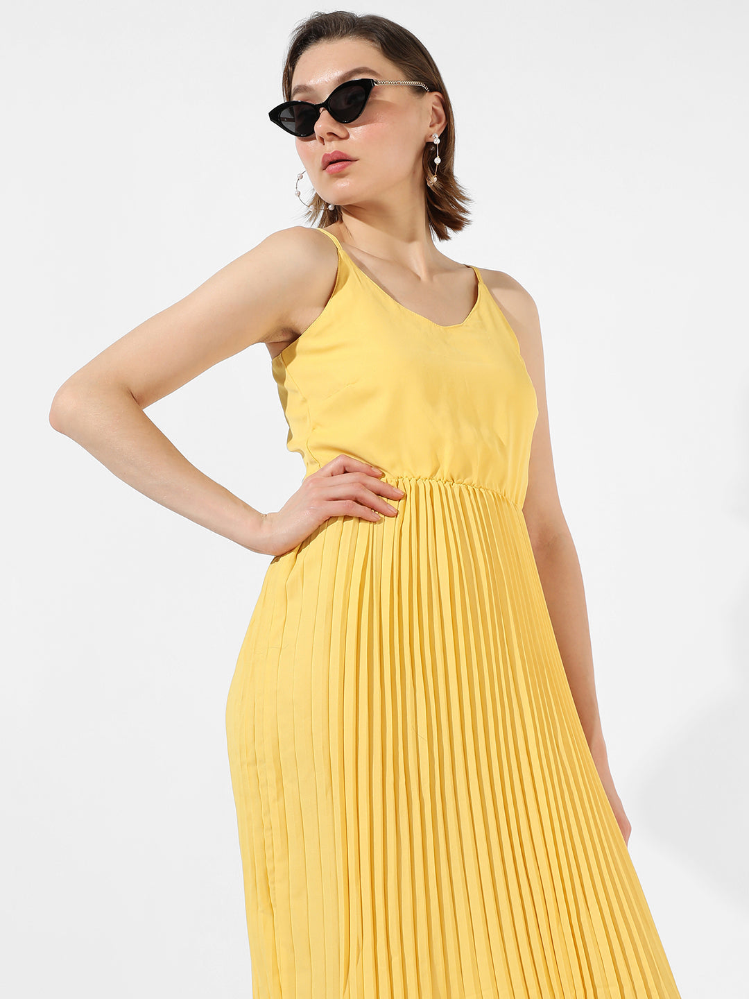 Pleated Maxi Dress