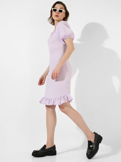 Solid Lavender Dress