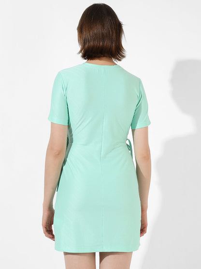 Solid Dress With Cutout Detail