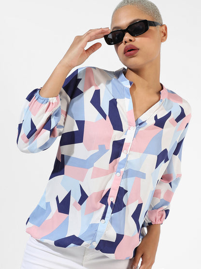 Geometric Block Shirt