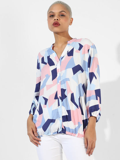 Geometric Block Shirt