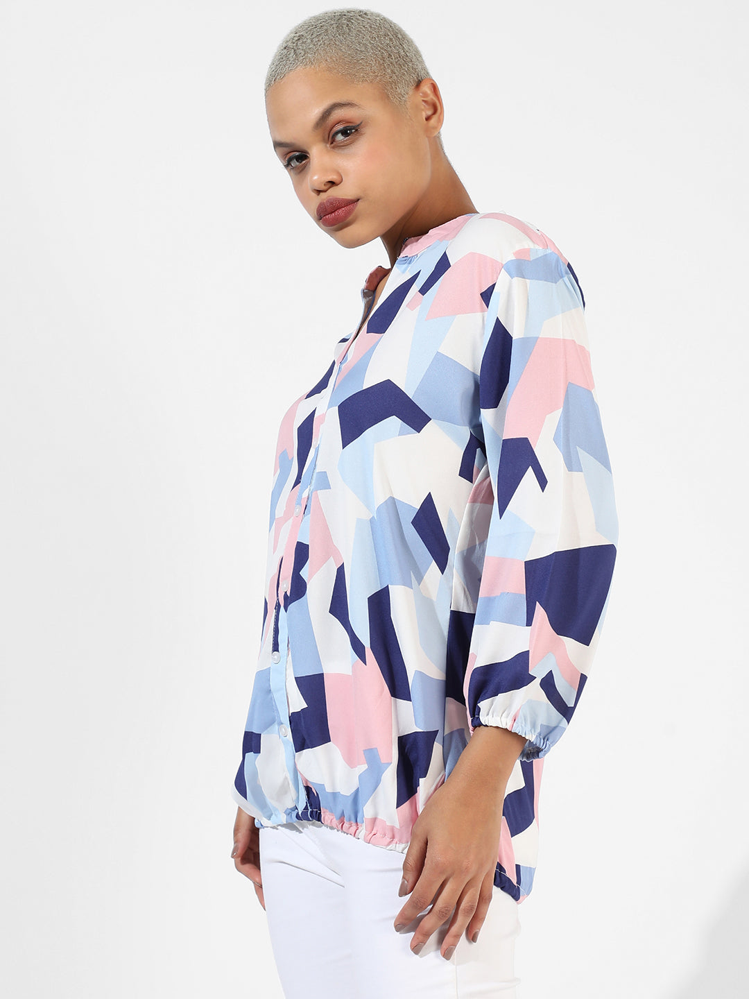 Geometric Block Shirt