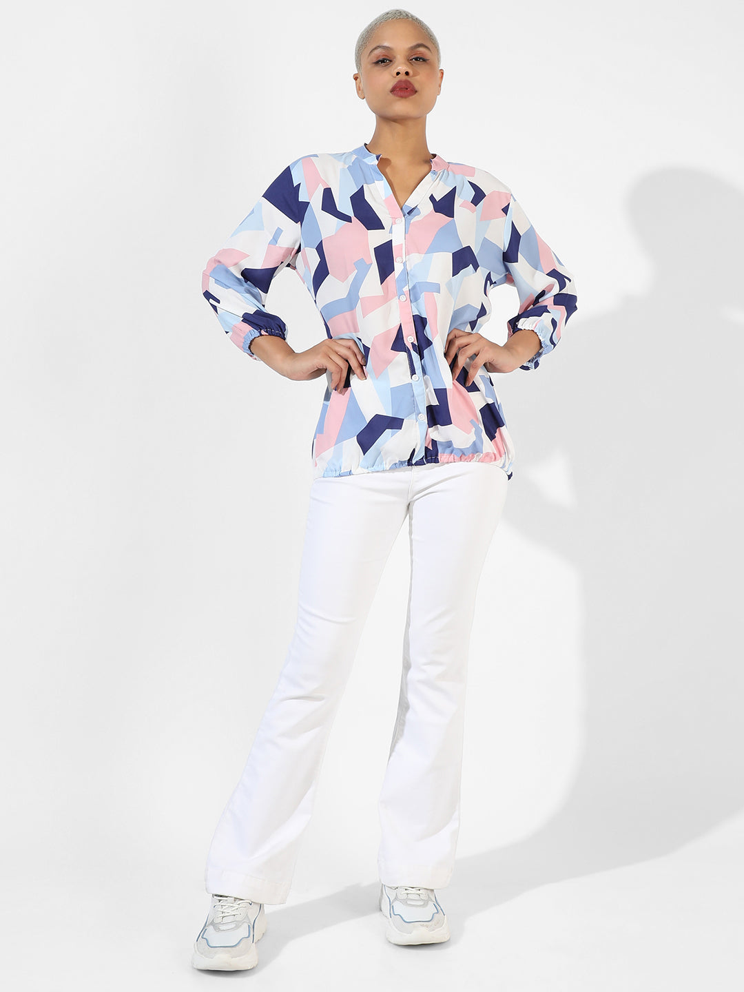 Geometric Block Shirt