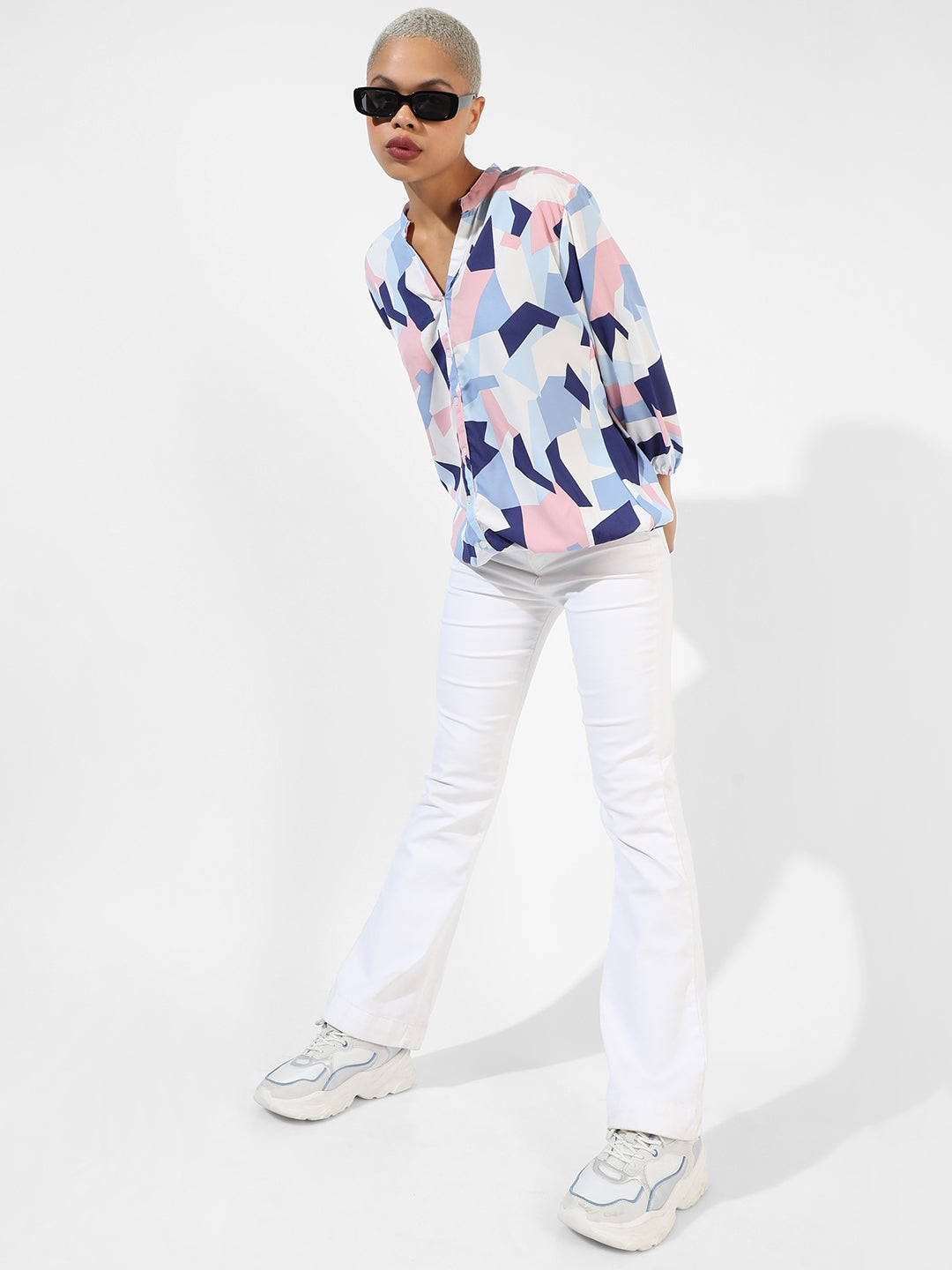 Geometric Block Shirt