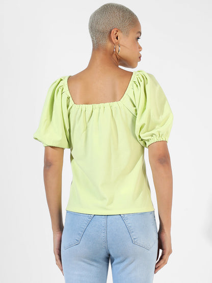 Solid Lime Green Top
