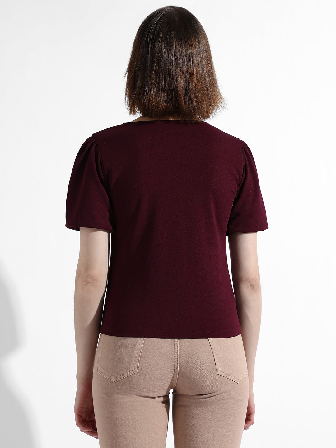 Solid Top With Tie-Up Detail