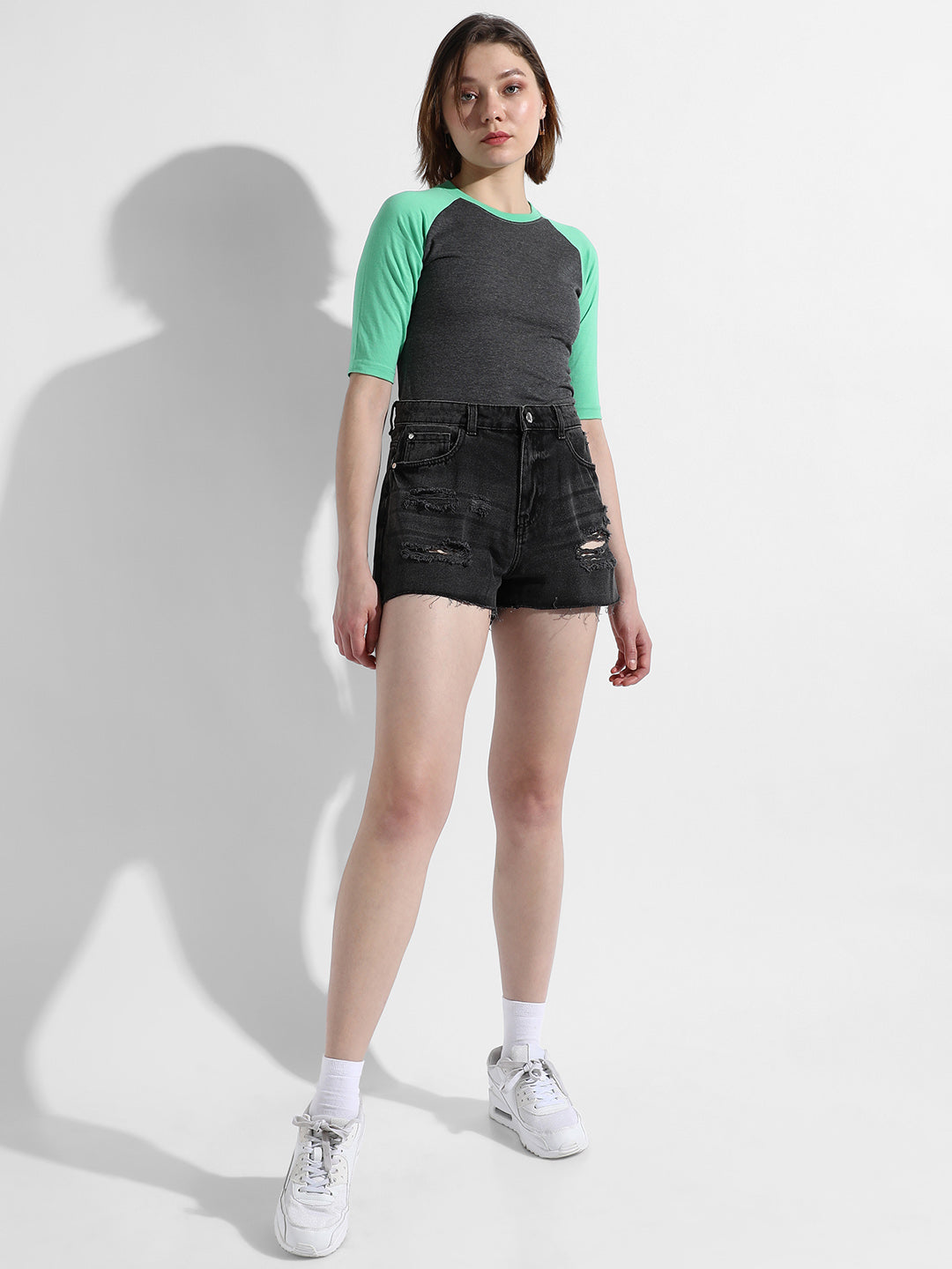 Mint Green Colourblocked Top