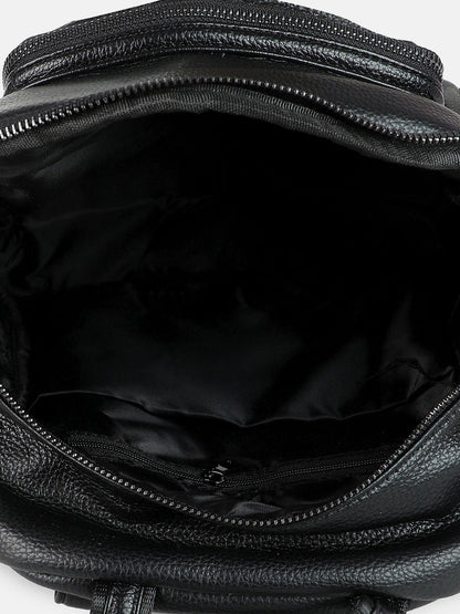 WOMEN BLACK EMBELLISHED BACKPACK