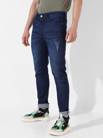 Dark-Washed Denim Jeans