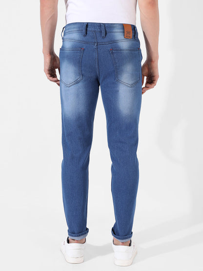 Contrast Side Wash Denim Jeans