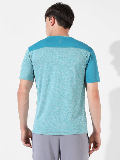 Contrast Heathered Activewear T-Shirt