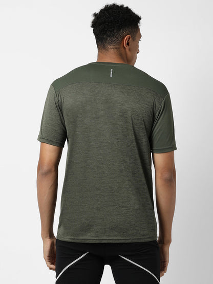 Contrast Heathered Activewear T-Shirt