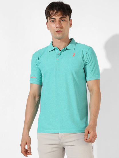 Solid Polo Activewear T-Shirt
