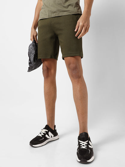 Solid Casual Shorts