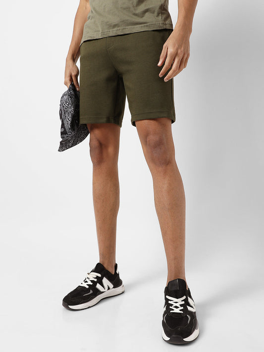 Solid Casual Shorts