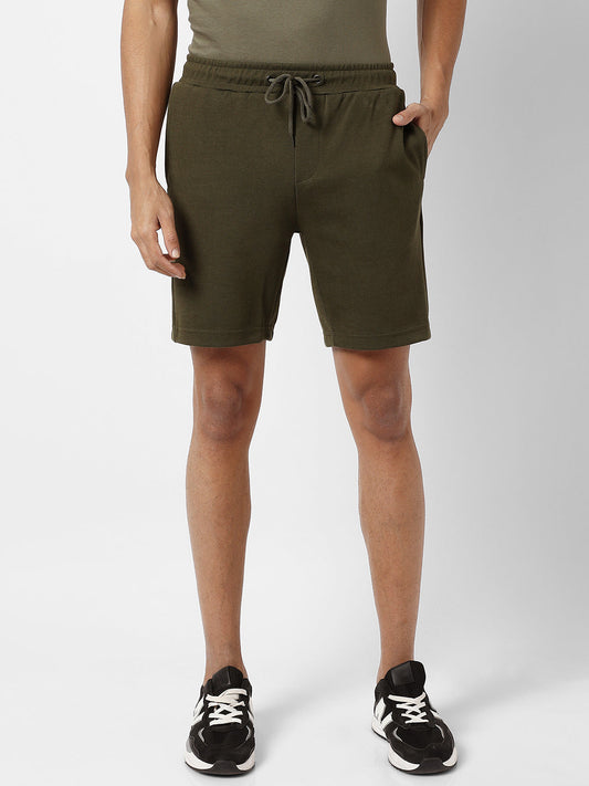 Solid Casual Shorts