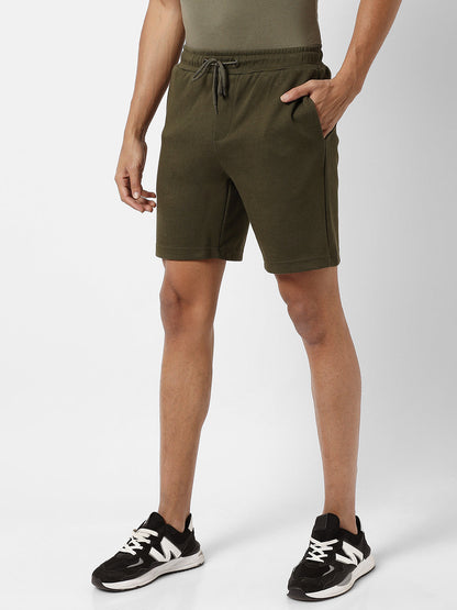 Solid Casual Shorts