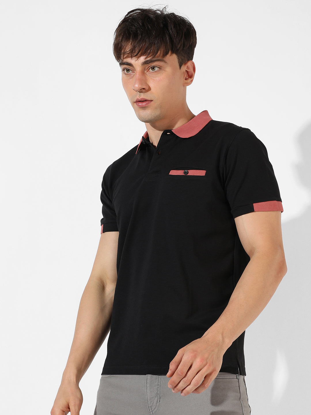 Solid Casual T-Shirt