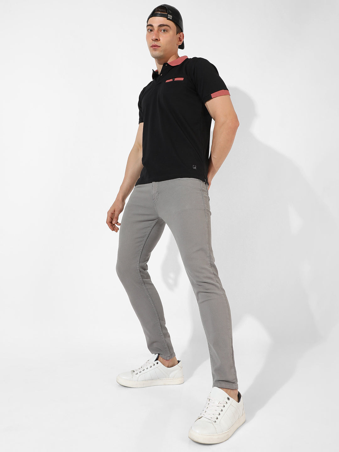 Solid Casual T-Shirt