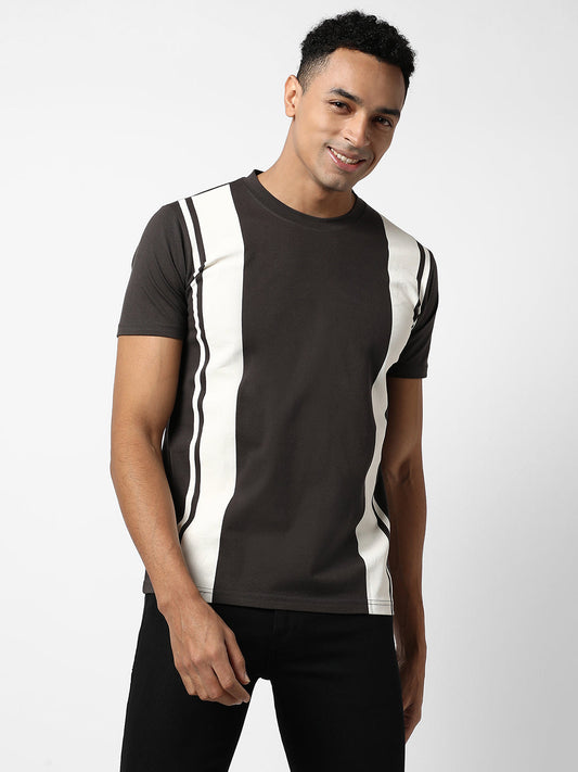 Colourblocked Casual T-Shirt