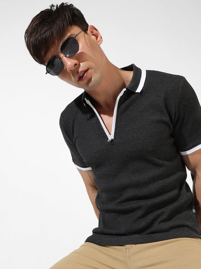 Solid Casual T-Shirt