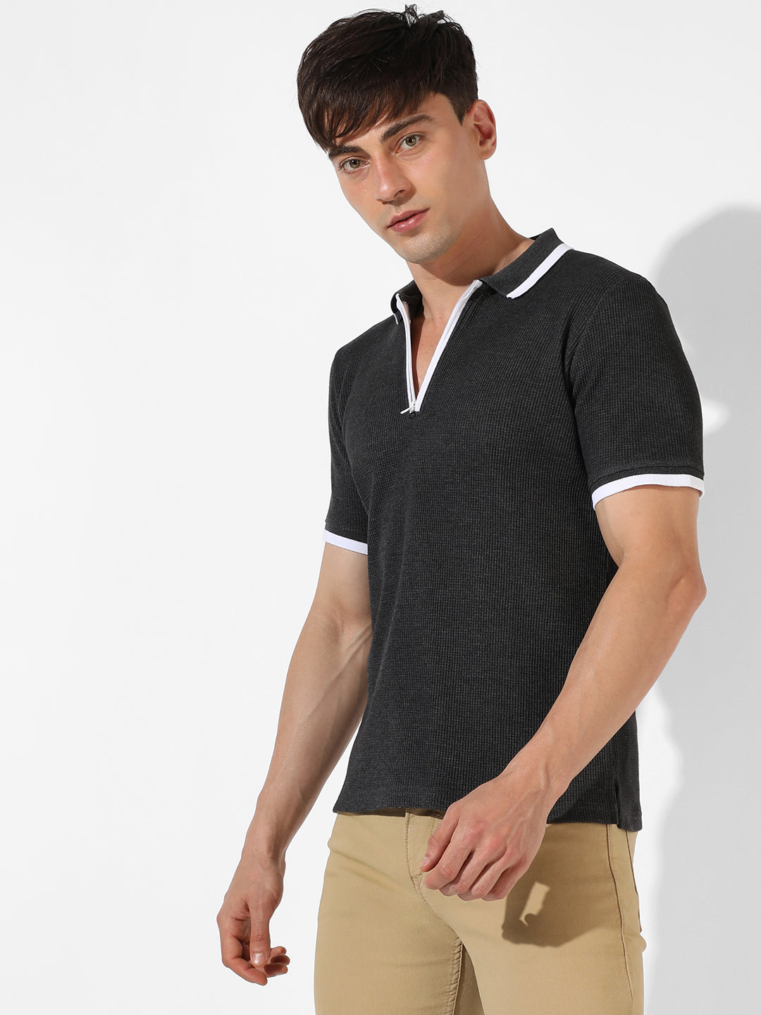 Solid Casual T-Shirt