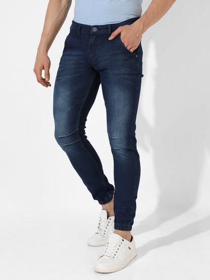 Cinched Hem Denim Jeans
