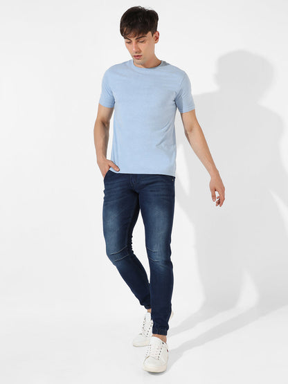 Cinched Hem Denim Jeans