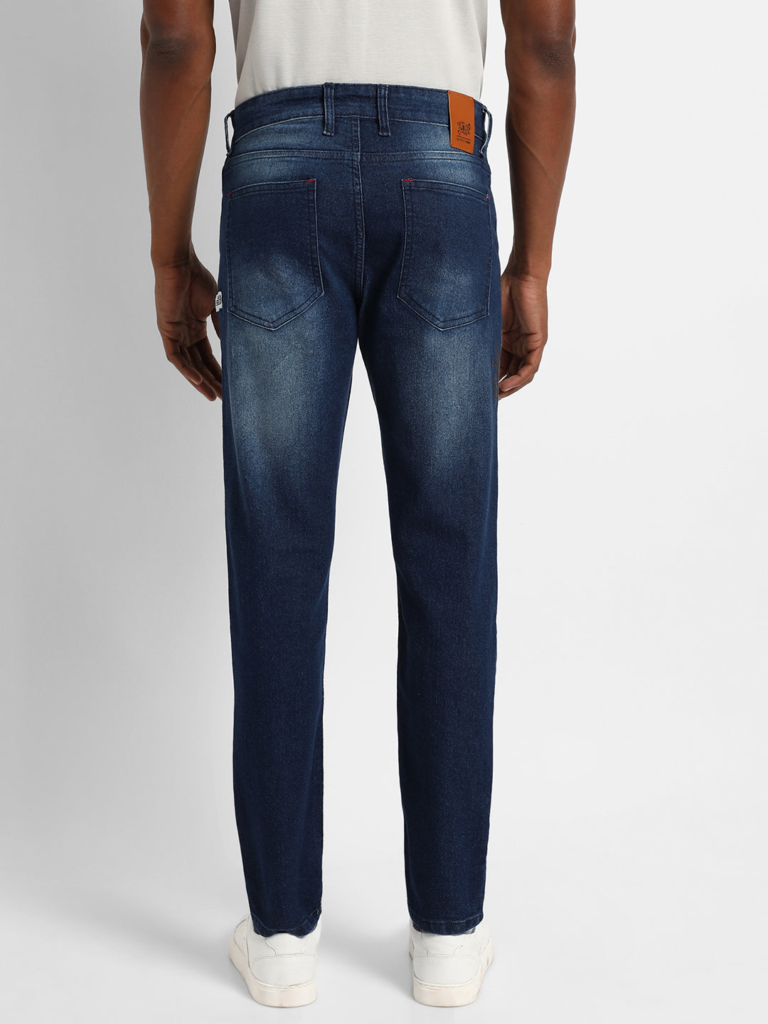 Embroidered Patched Denim Jeans