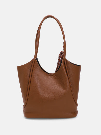 The Metrograph  Tote Bag With Pouch - Mocha Brown
