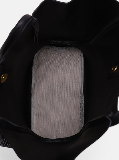 The Metrograph  Tote Bag With Pouch - Onyx Black