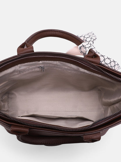 The Interweave Hand Bag - Chocolate Brown