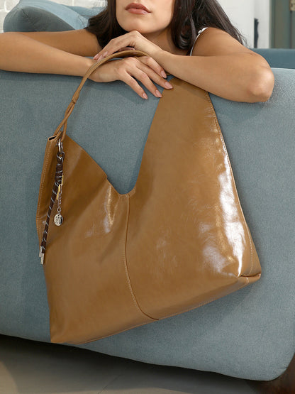 The Large Dayscape Hobo Bag With Pouch - Khaki Beige
