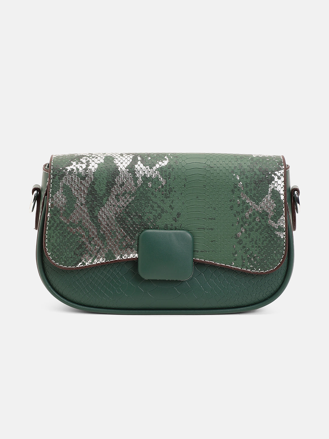 The Coilmark Curve Hand Bag - Jungle Green