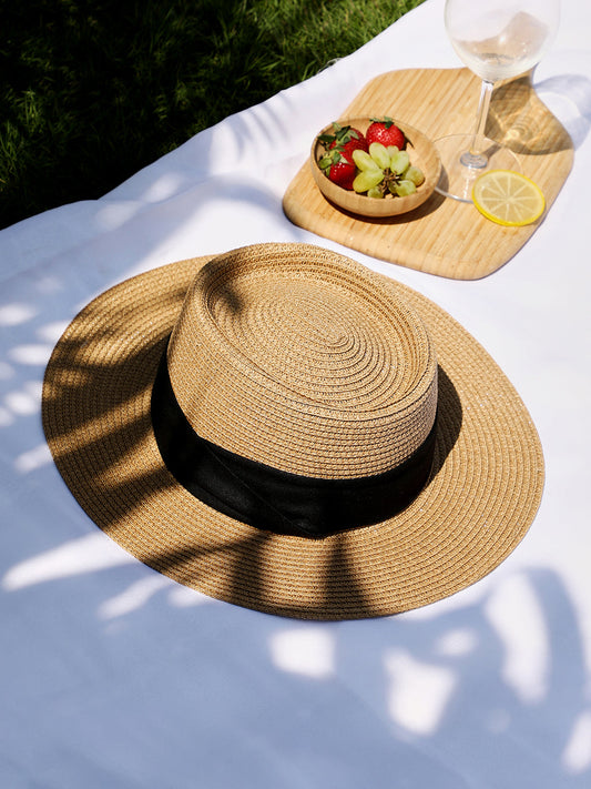 Tropez Panama Hat - Tan Brown