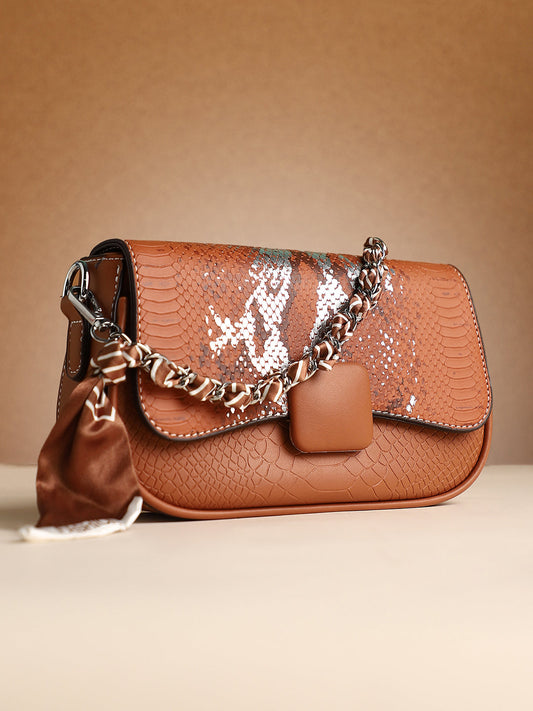 The Coilmark Curve Hand Bag - Terracotta Brown