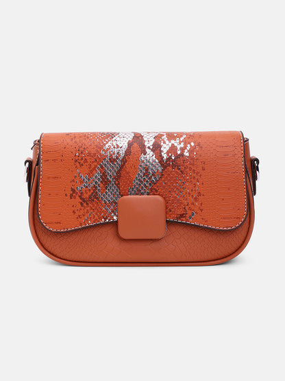 The Coilmark Curve Hand Bag - Terracotta Brown