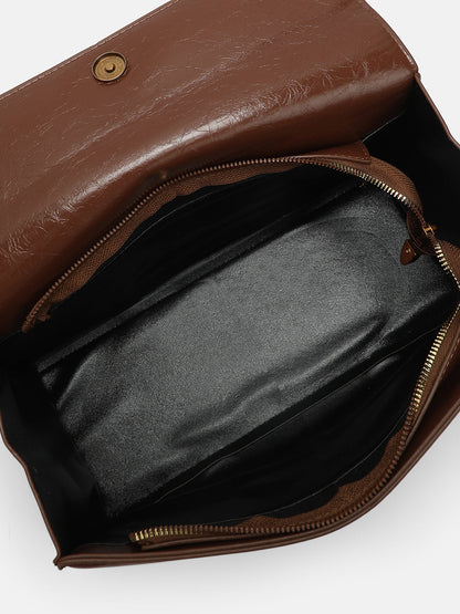 The Coreline Satchel Bag - Mocha Brown