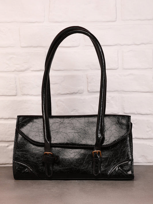 The Coreline Satchel Bag - Onyx Black