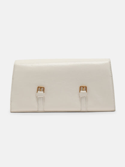 The Coreline Satchel Bag - Ecru White