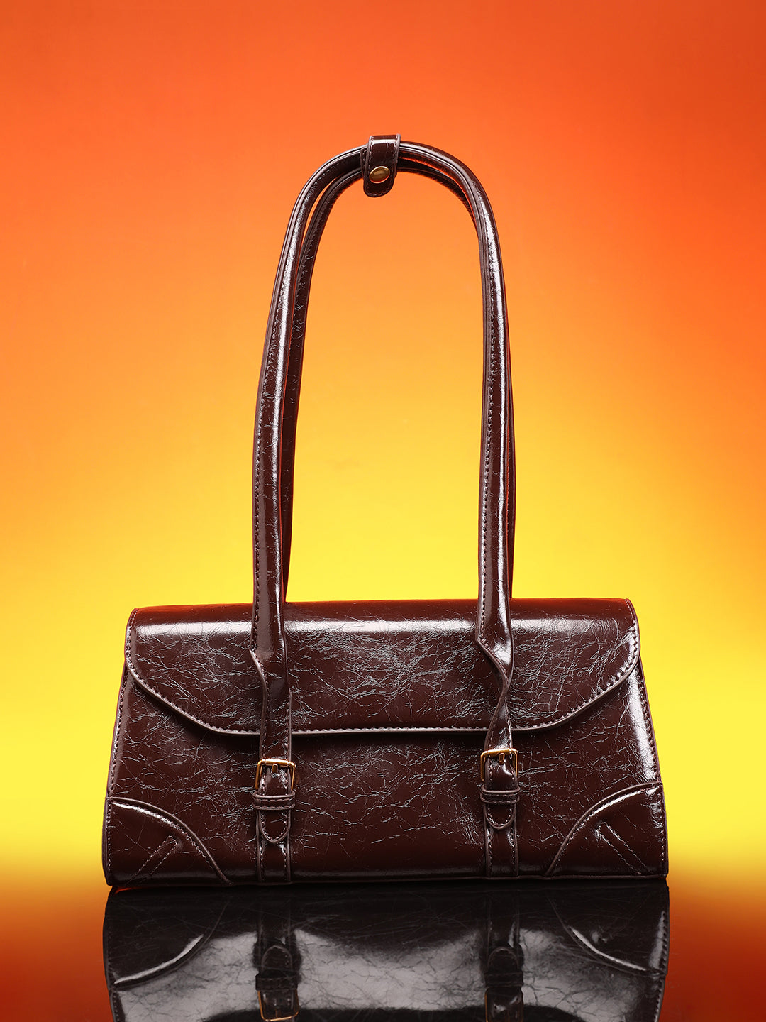 The Coreline Satchel Bag - Coffee Brown