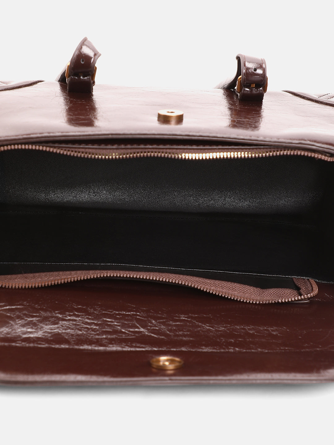 The Coreline Satchel Bag - Coffee Brown