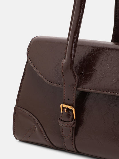 The Coreline Satchel Bag - Coffee Brown