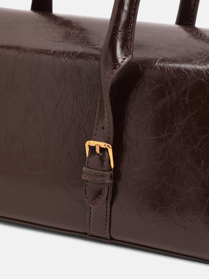 The Coreline Satchel Bag - Coffee Brown