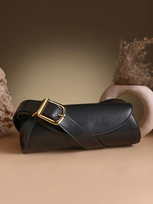 The Edge-Fold Sling Bag - Onyx Black